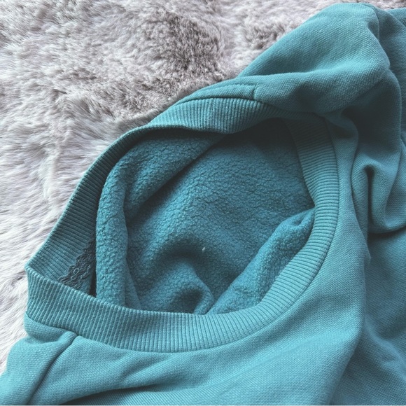 Columbia Monochrome Teal Fleece Lined Crewneck Long Sleeve Sweatshirt - Picture 4 of 4